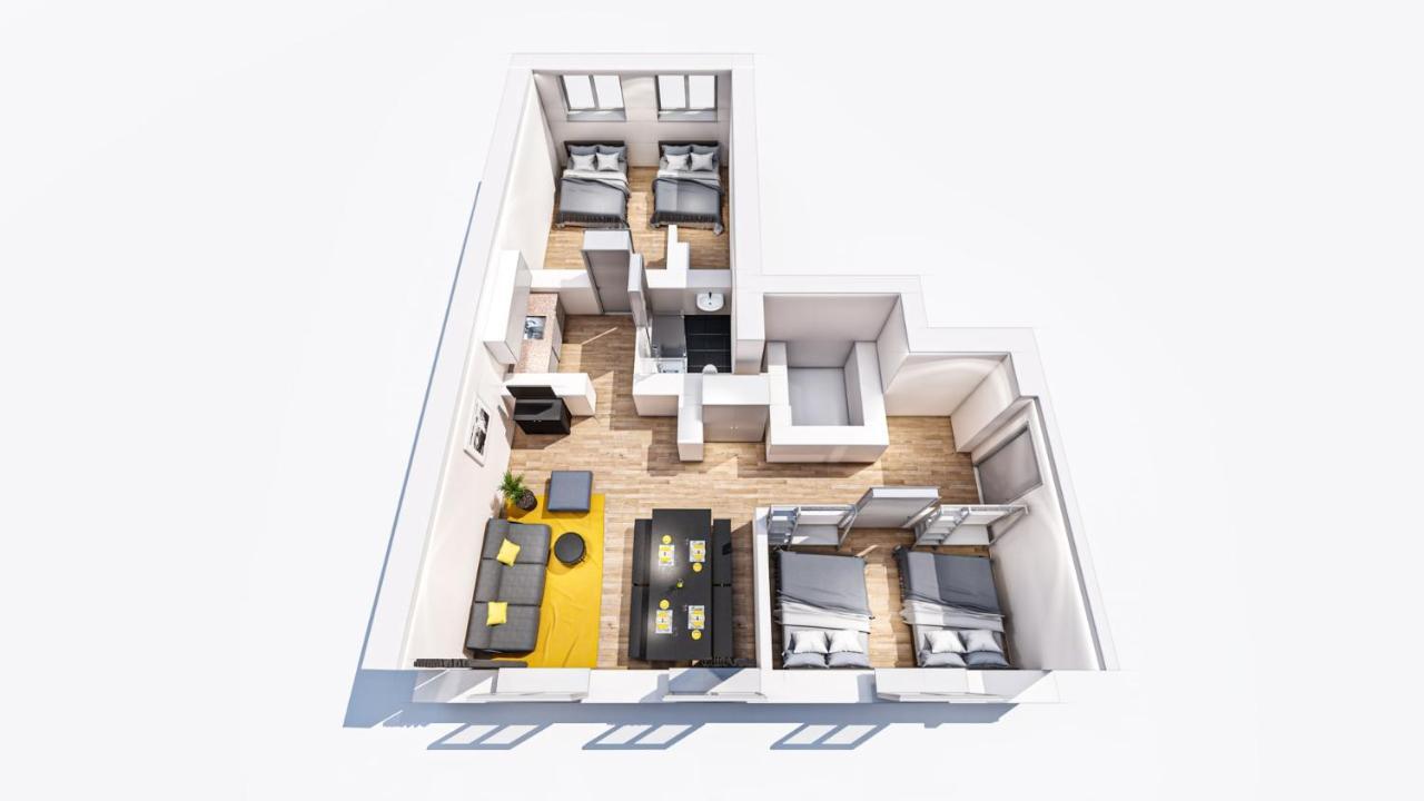 Marienplatz Apartment 2 Bedrooms Living Room Kitchen München Kültér fotó